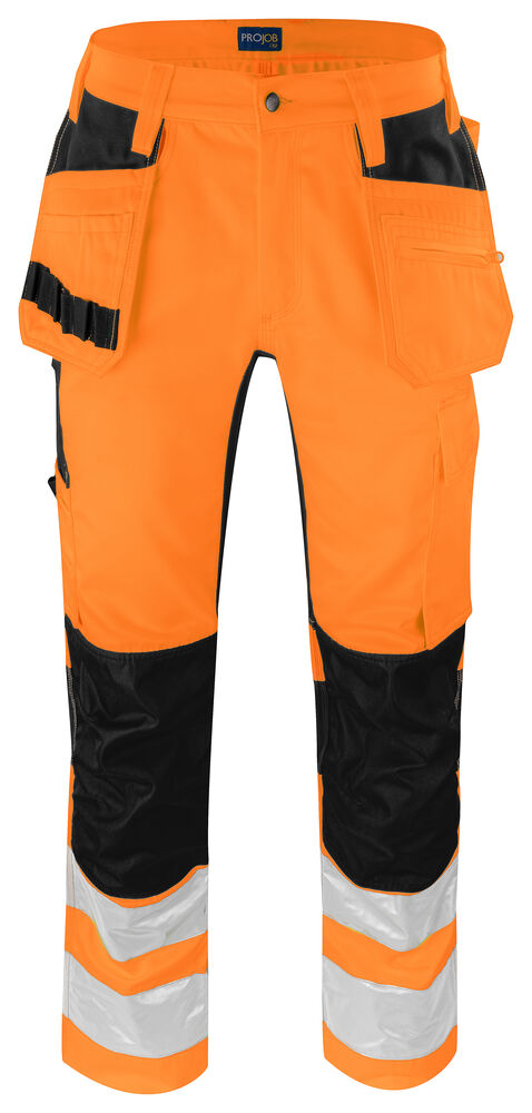 6570 Pant Stretch Orange/Black D100