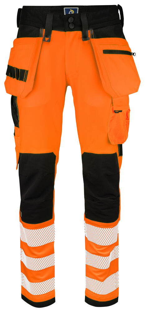 6573 Waistpant Stretch Orange/Black C44