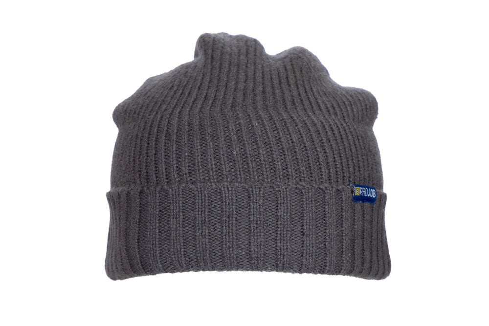 9086 Ribknitted Hat Stone One size