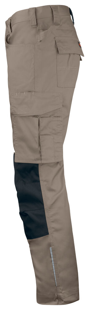 Poly Cotton Work Trousers Khaki/Black