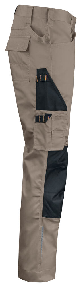 Poly Cotton Work Trousers Khaki/Black