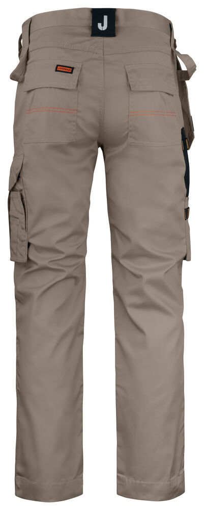 Poly Cotton HP Work Trousers Khaki/Black