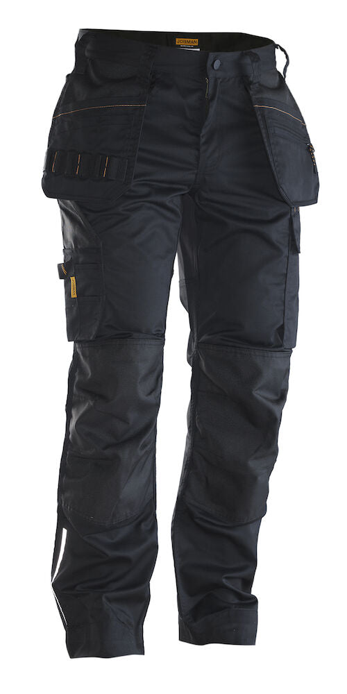 Craftman Trousers Stretch Black/Black C42