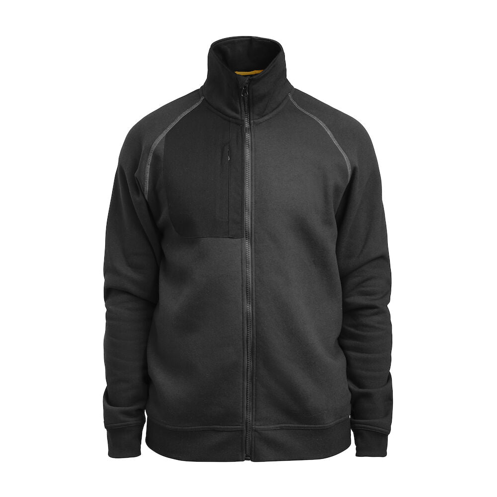Sweatshirt Full-zip Black XS