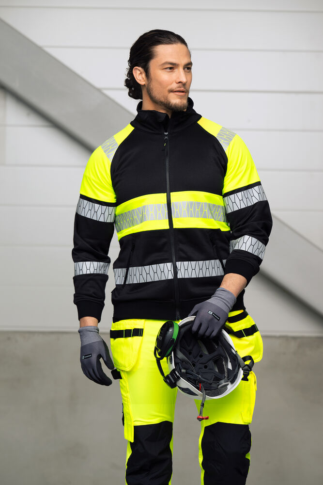 Sweatshirt Full-Zip Hi-Vis
