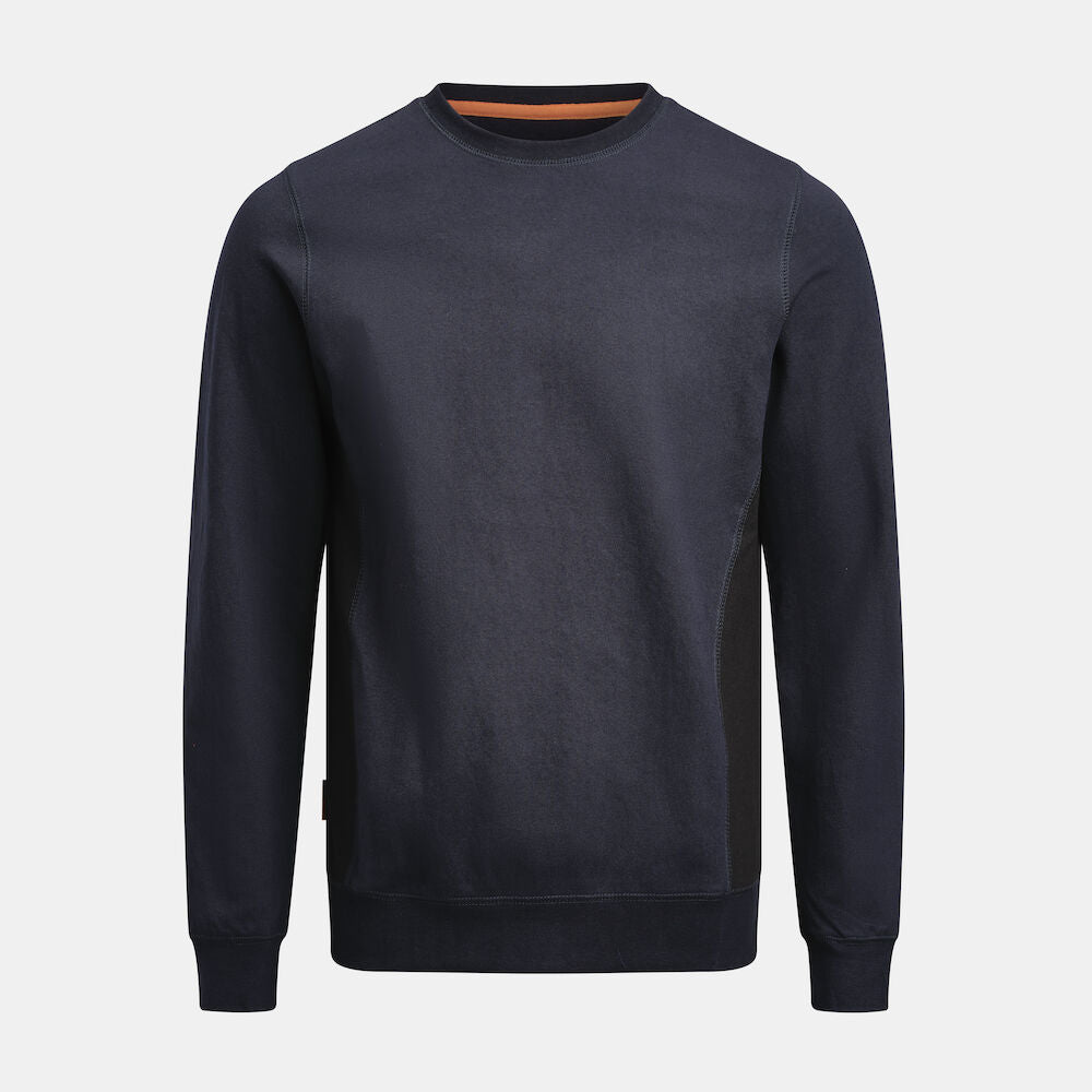 Sweatshirt Roundneck Navy/Black XS