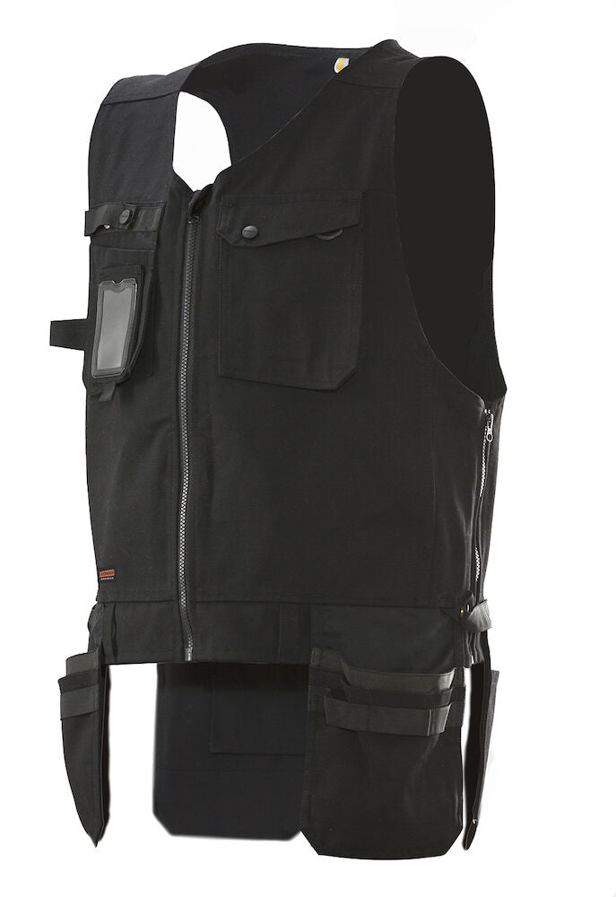 Håndverkervest Black/Black S