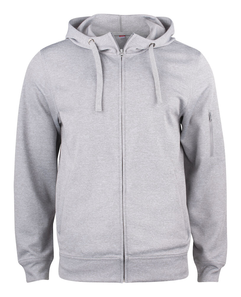 Basic Active Hoody FZ Grey Melange XS