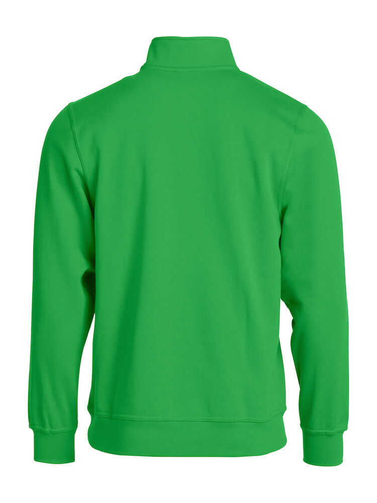 Basic Half Zip Apple Green