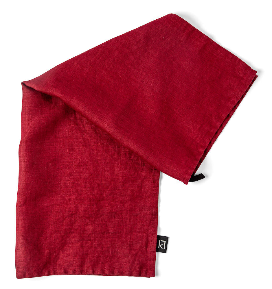 KL Washed Linen Wine Red 46x46cm