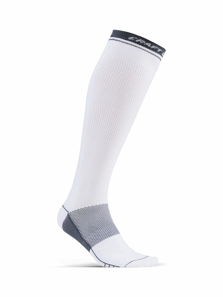 Compression Sock White/Granite XS/37-39