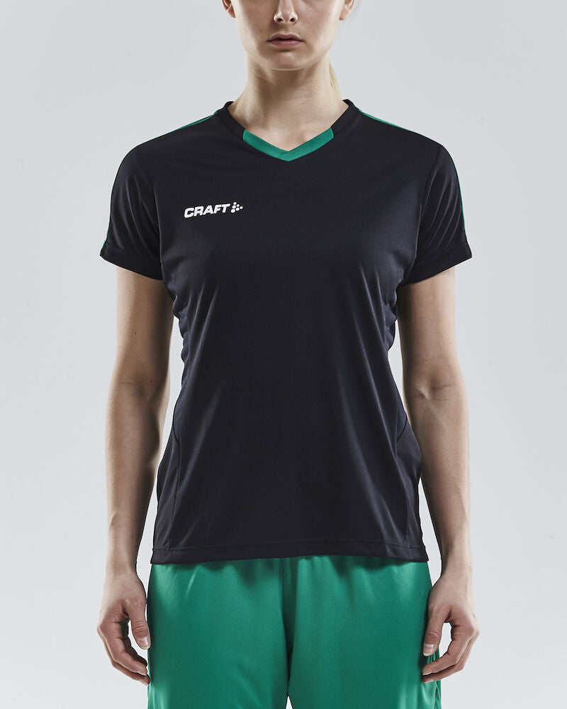 Progress Jersey Contrast W Black/Team Green