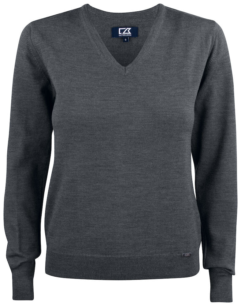 Everett V-Neck Ladies Antracite Me S