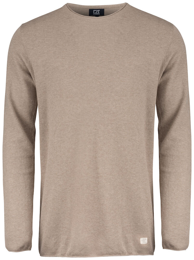Carnation Sweater Men Taupe Melang S