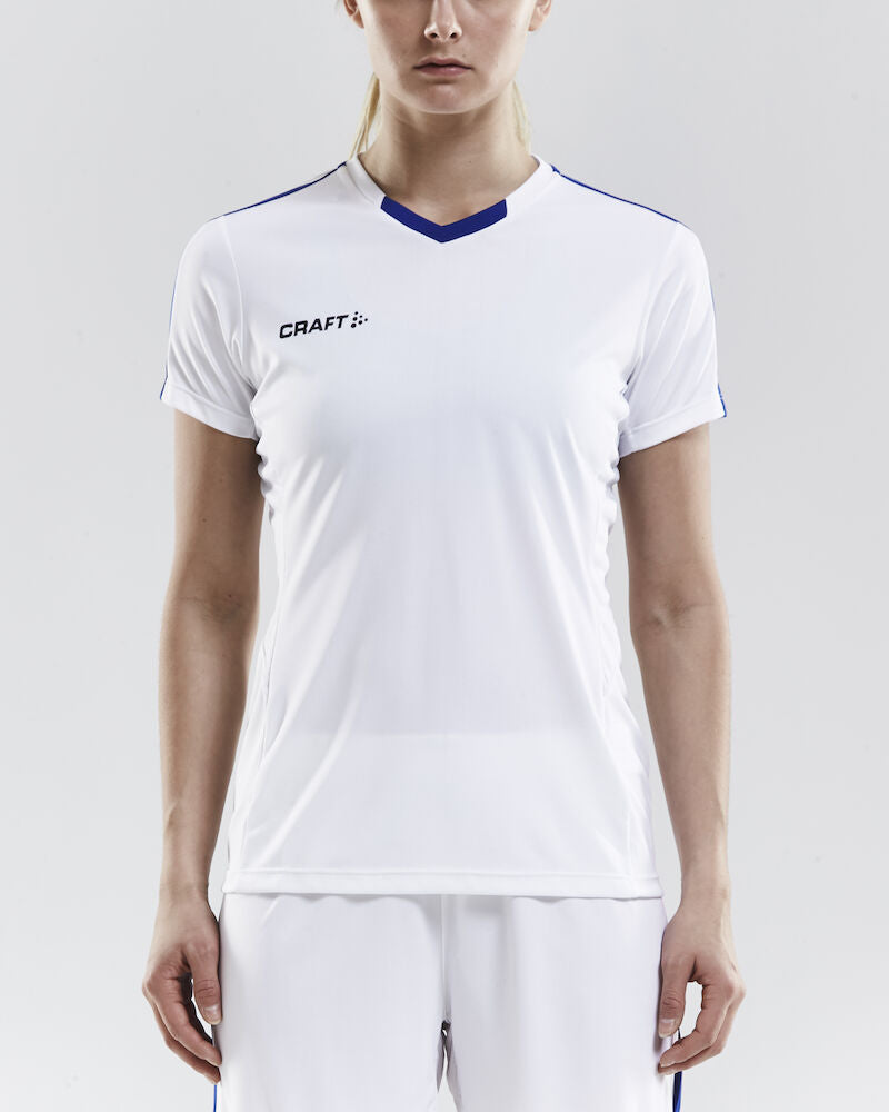 Progress Jersey Contrast W White/Club Cobolt