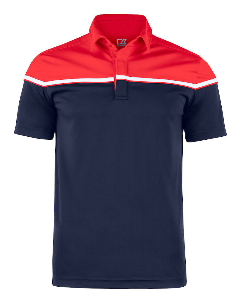 Seabeck Polo Men`s Dark Navy w/Red yoke S