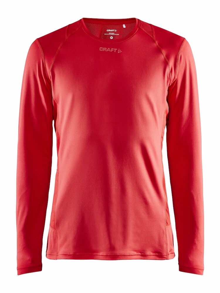 Adv Essence Ls Tee M Bright Red XS