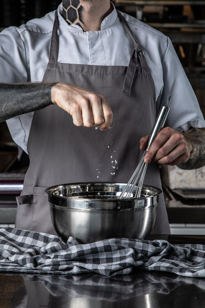 Skål Stainless med silikon 2-pk.