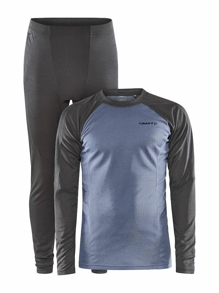 Core Warm Baselayer Set M Granite-Flow XS