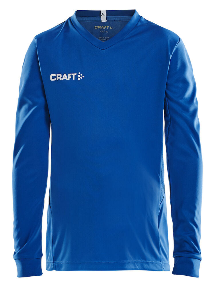 Squad Jersey Solid Ls Jr Royal Blue 122/128