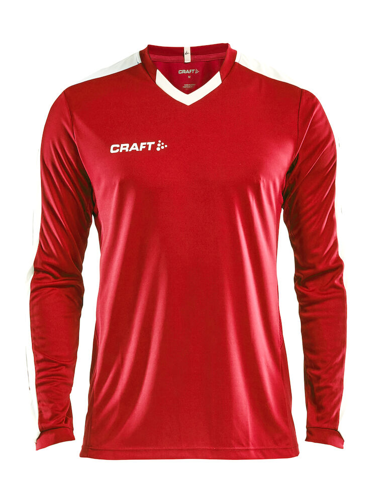 Progress Jersey Contrast Ls M Bright Red M