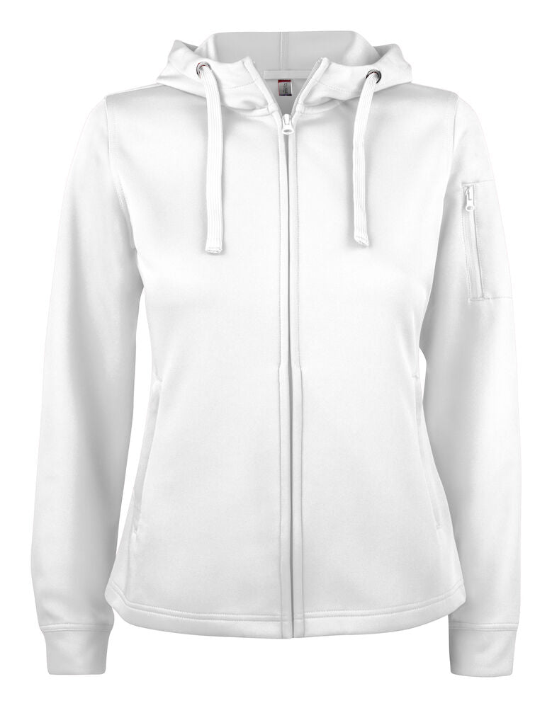 Basic Active Hoody FZ Ladies White XS