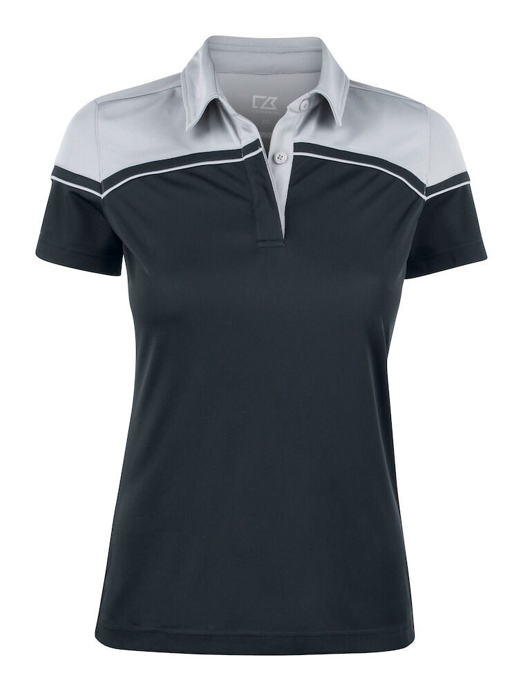 Seabeck Polo Ladies Black w/Light Grey yoke XS