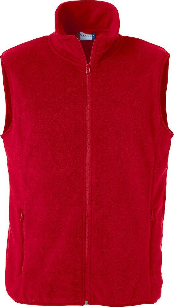 Basic Polar Fleece Vest Red XS