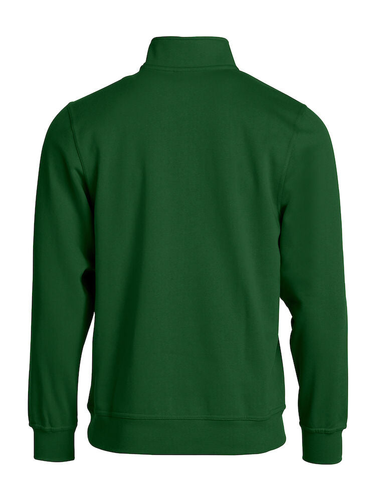 Basic Half Zip Bottle Green