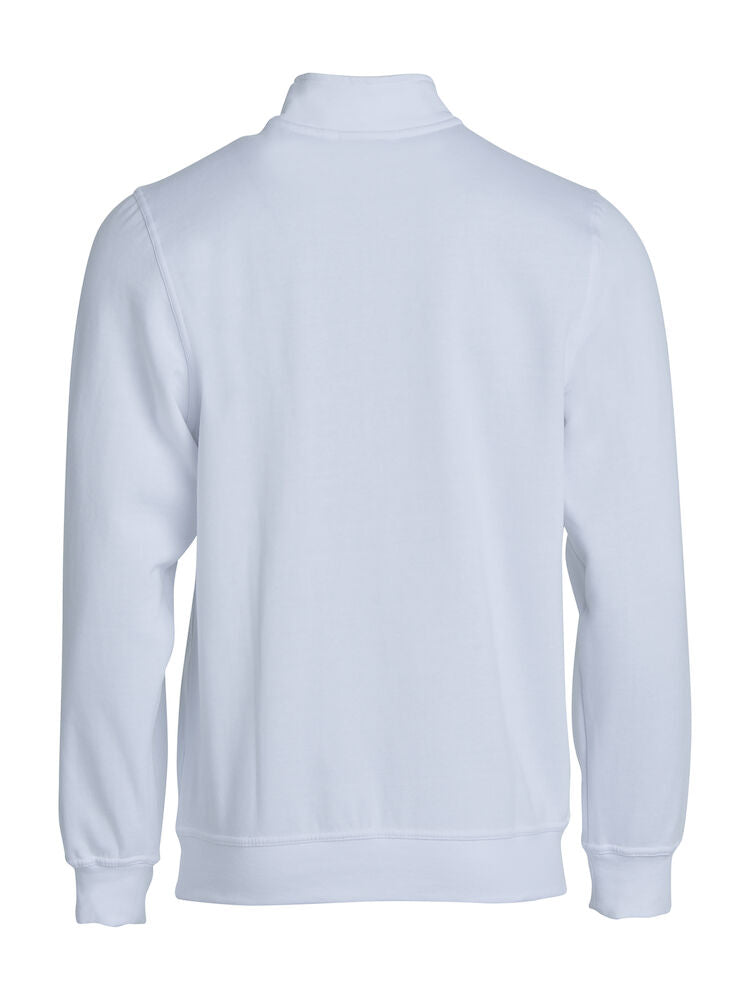 Basic Half Zip White