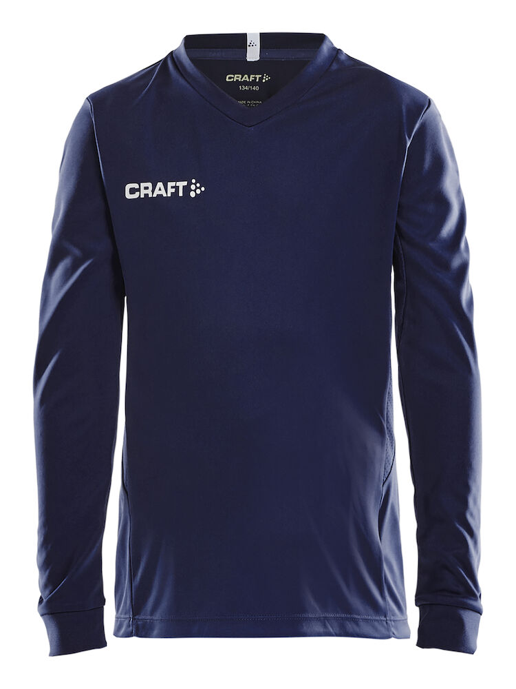Squad Jersey Solid Ls Jr Navy 122/128