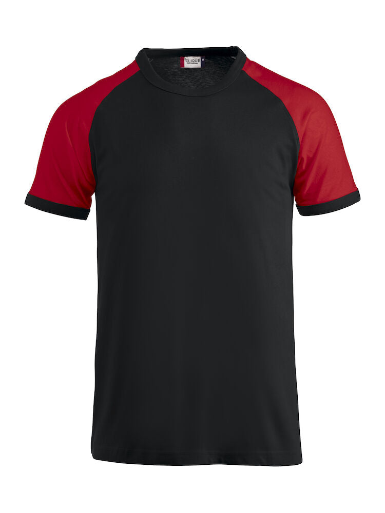 Raglan Tee Black/Red XS