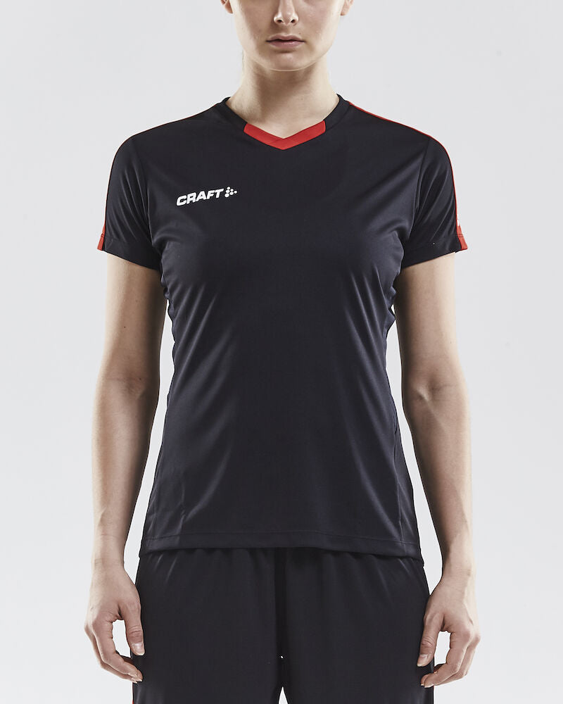 Progress Jersey Contrast W Black/Bright Red