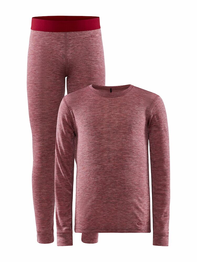 Core Wool Merino Set J Rose-melange 74/80