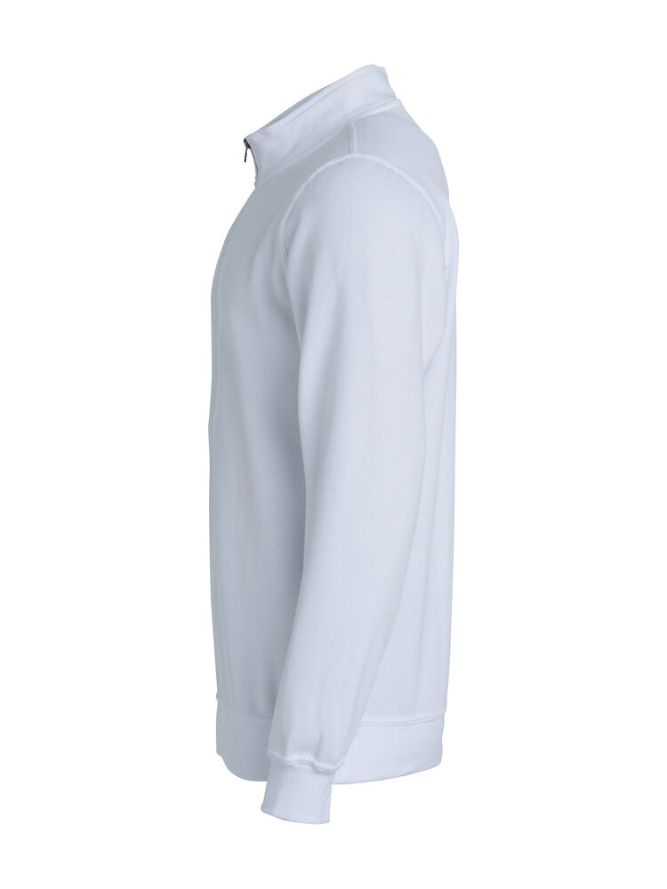 Basic Half Zip White