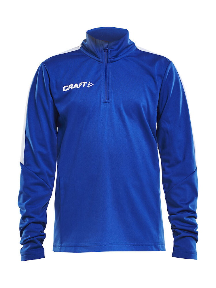 Progress Halfzip LS Tee Jr Royal Blue 122/128