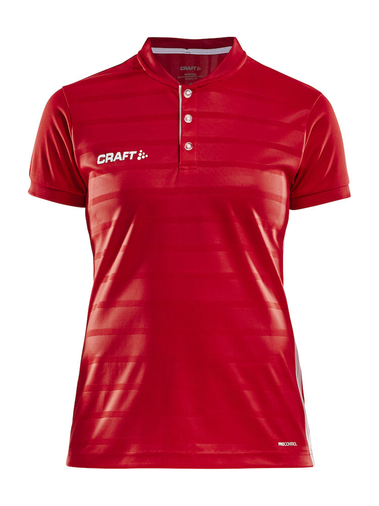 Pro Control Button Jersey W Bright Red/W XS