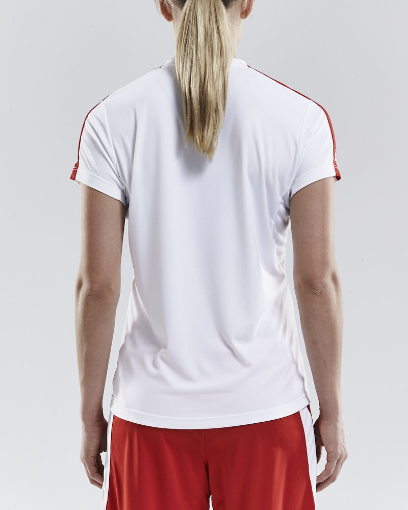 Progress Jersey Contrast W White/Bright Red