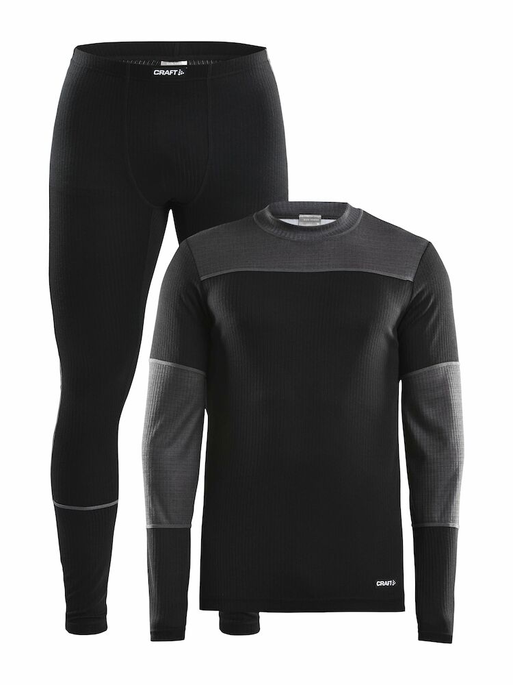 Baselayer Set M Black/Dk Gre XS