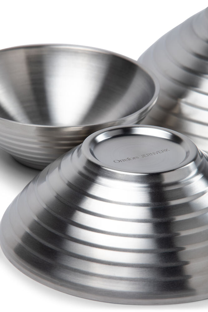 Skål Stainless Dobbeltvegg 3-pk.