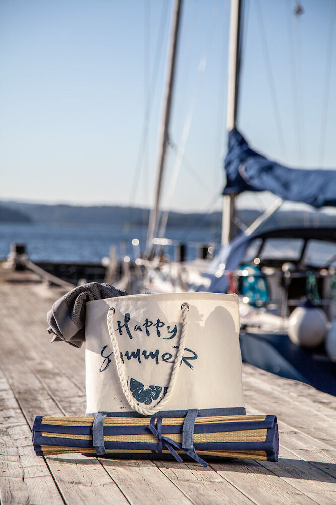 Beachbag med matte