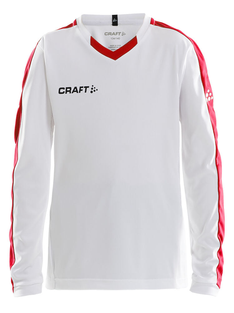 Progress Jersey Contrast Ls J White/Bright 122/128