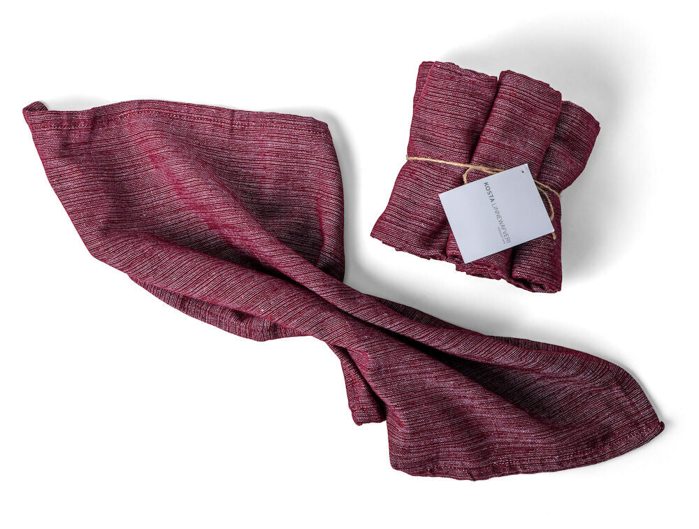 KL Table Cloth Recycled 6-Pack Wine Red 46x46