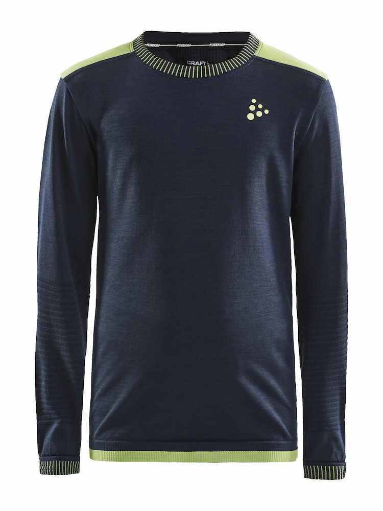 Fuseknit Comfort RN LS J Blaze/Azid 122/128