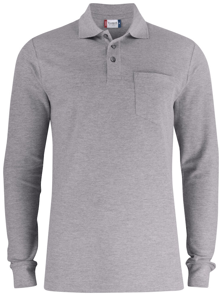 Basic Polo L/S Pocket