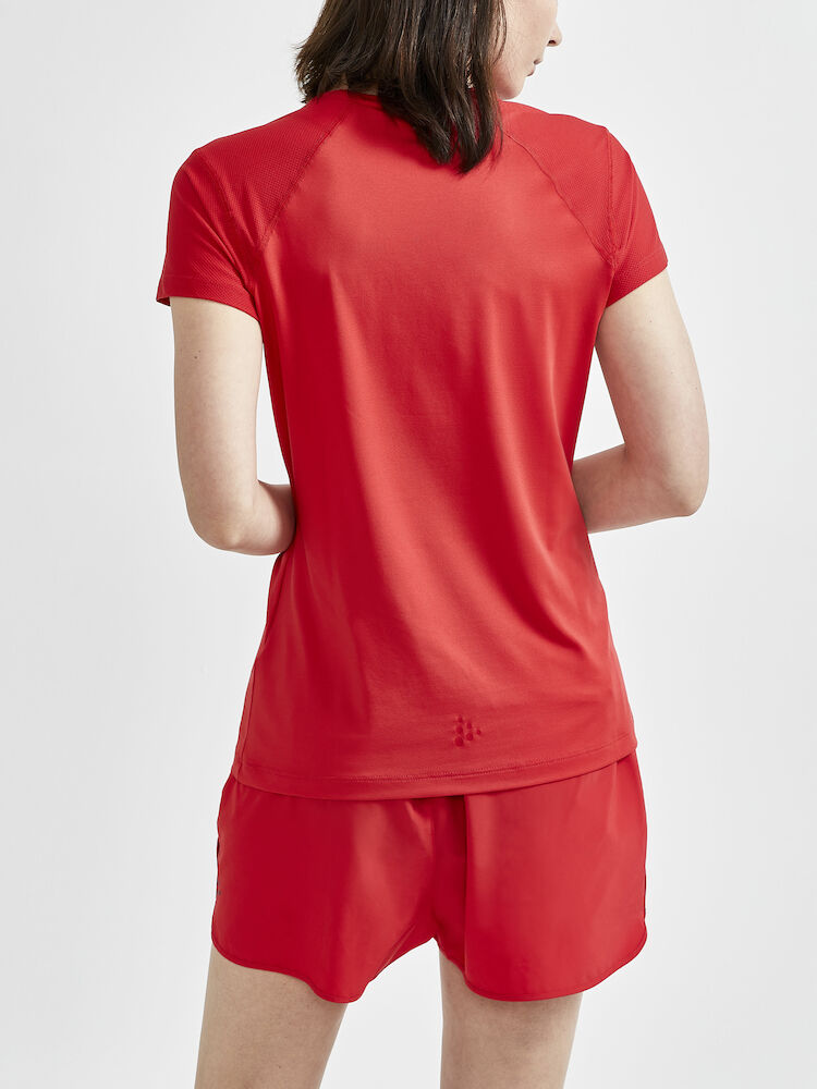 ADV Essence SS Slim Tee W Bright Red