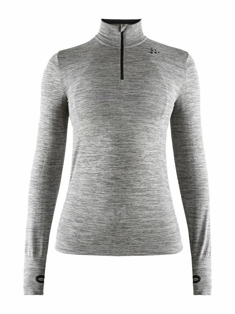 Fuseknit Comfort Zip W Dk Grey Mela XS