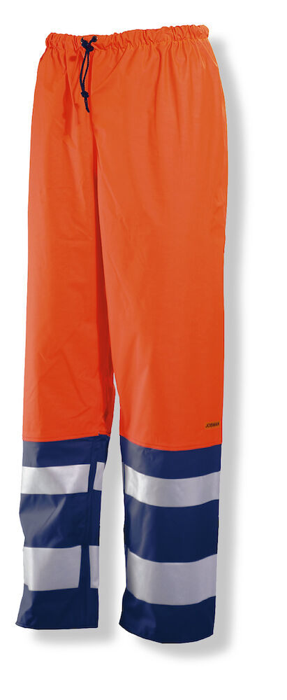 HV Regnbukse Orange/Marine S