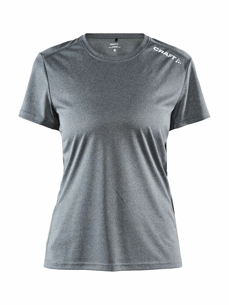 Rush SS Tee W Dark Grey Melange XS