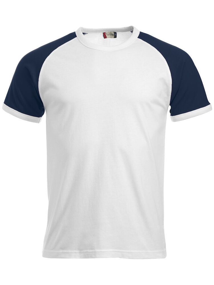 Raglan Tee White/Navy XS